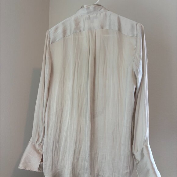 Banana Republic Crinkle Faux Silk Blouse - Picture 2 of 2